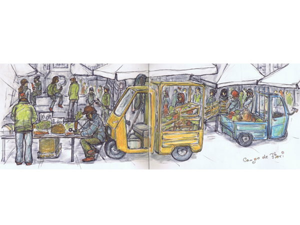 Reiseskizzen Rom mnutzDesign