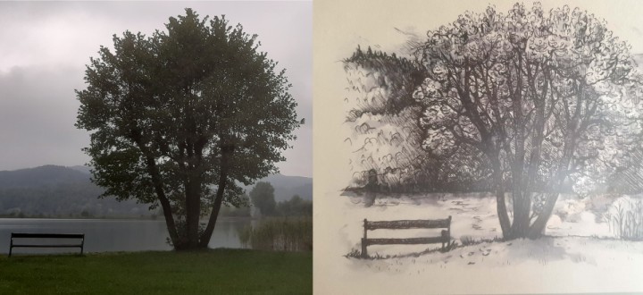 Steile Berge und spiegelglatte Seen