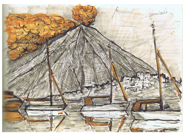 Reiseskizzen Liparische Inseln mnutzDesign