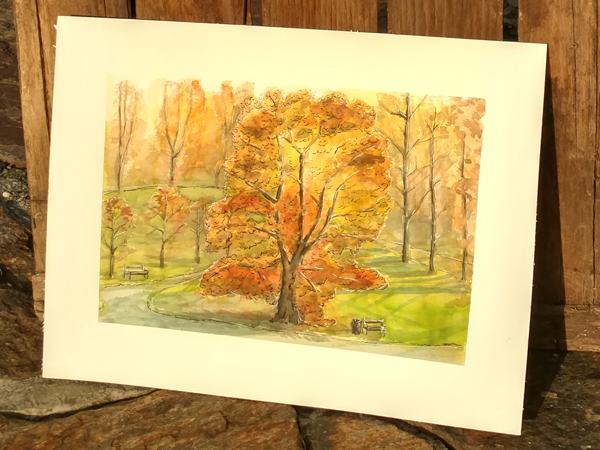 Bäume in Graz Illustration mnutzDesign