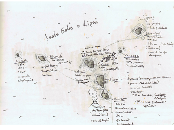 Reiseskizzen Liparische Inseln mnutzDesign
